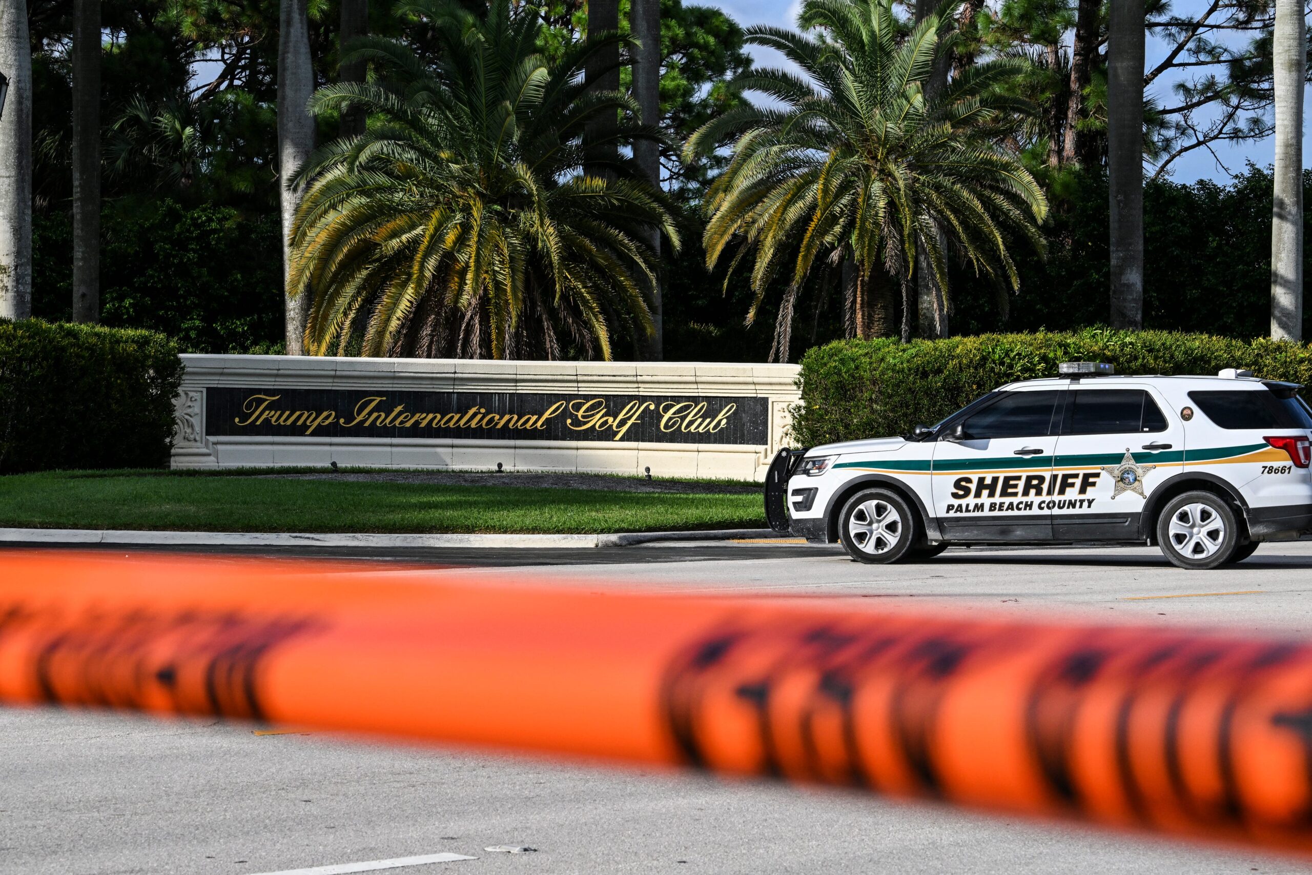 trump international golf club crime scene tape