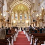 Interior of Cathedral - white and gold