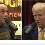 Joe Rogan and Trump taping his show