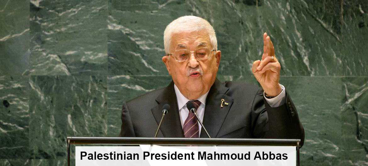 Palestinian President Mahmoud Abbas at UN