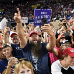 Trump supporters at campaign rally