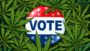 Vote button surrounded by Marijuana 800x450.png