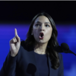 Angry AOC points finger