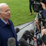 Joe Biden speaks to reporters