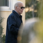 Joe Biden walking - blurred background