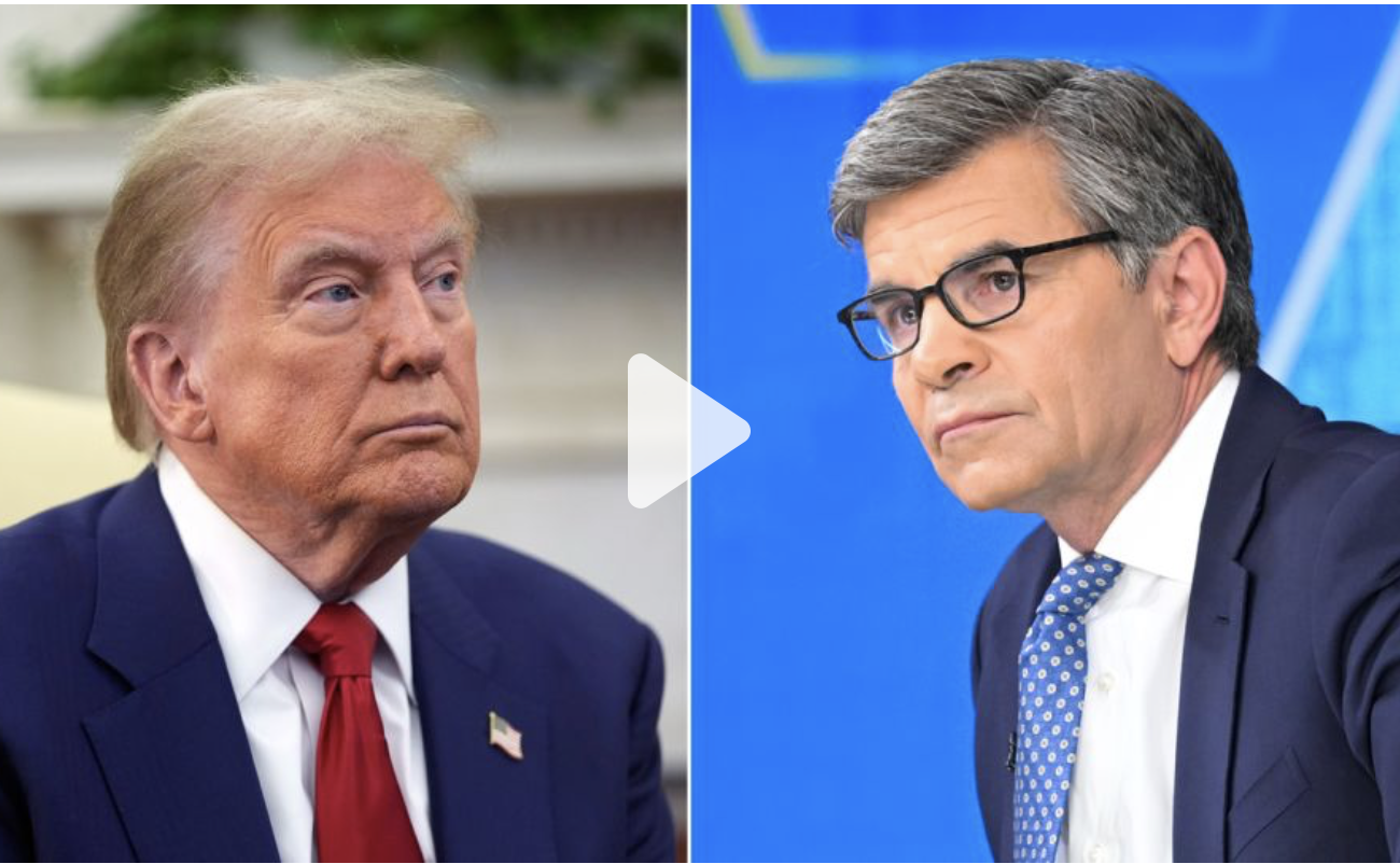 President Trump and George Stephanopoulos