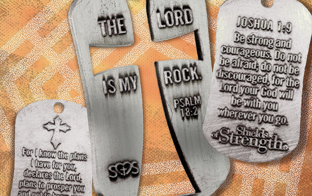 removing God from society - example of dogtags