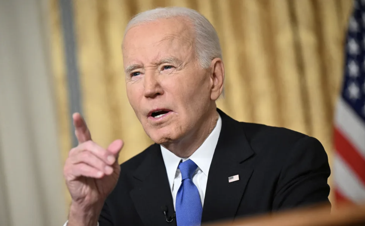 Biden's farewell address pointing