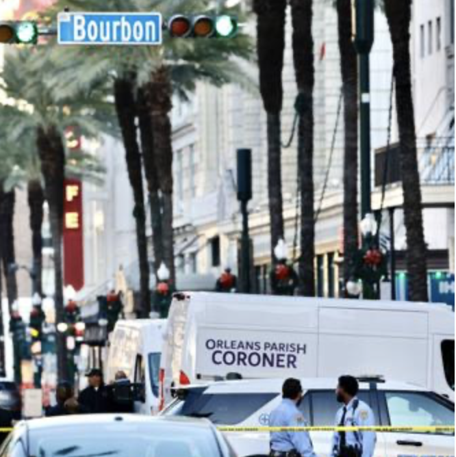 New Orleans crime scene on Bourbon St