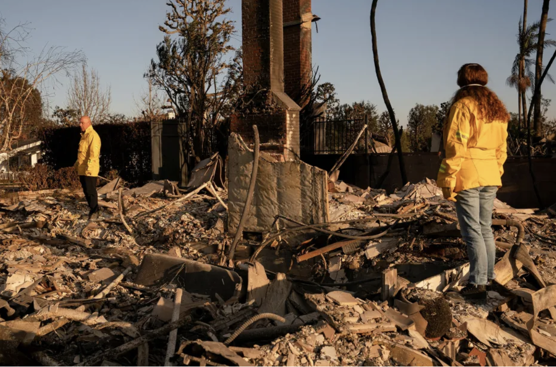 Pacific Palisades homes destroyed by fire