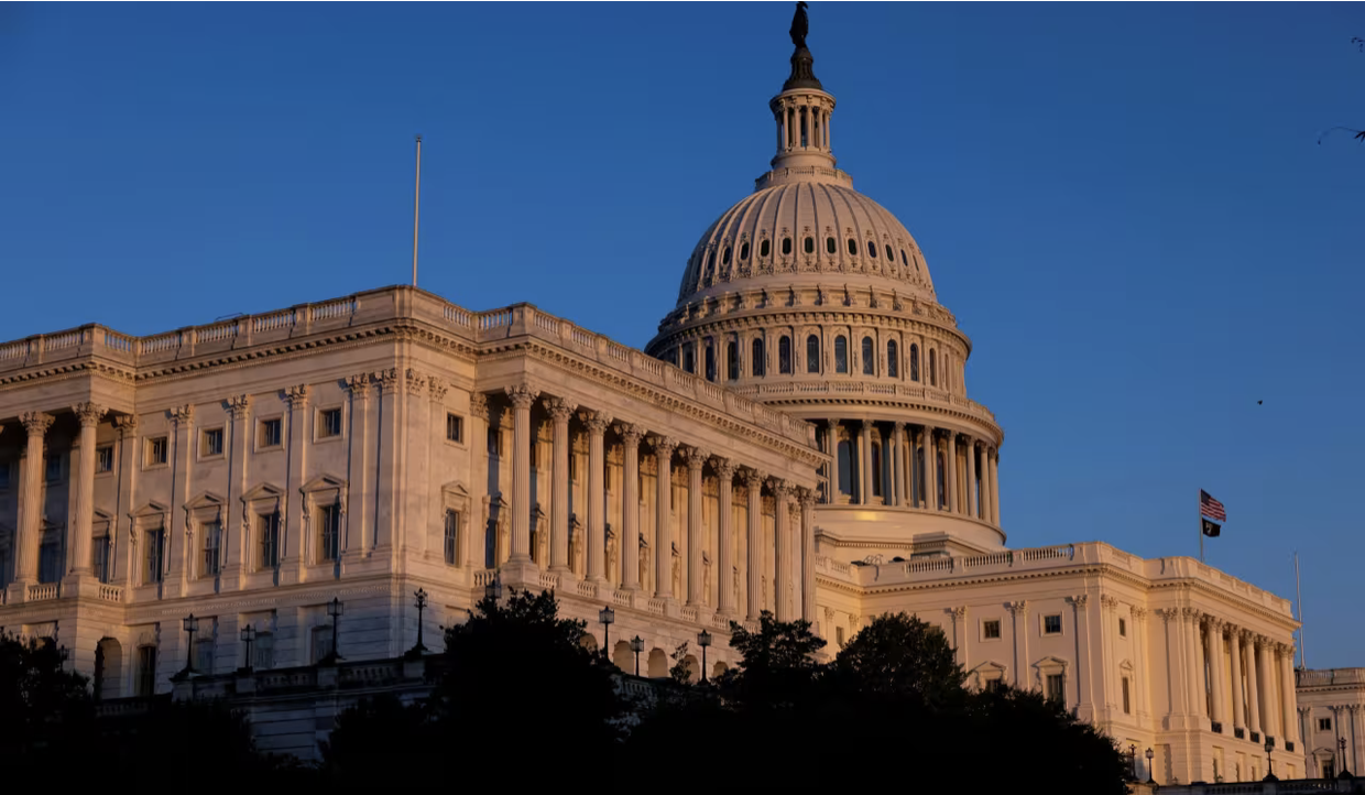 The US Capitol building - twilight