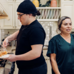 Young man, chef, lives at home with mother