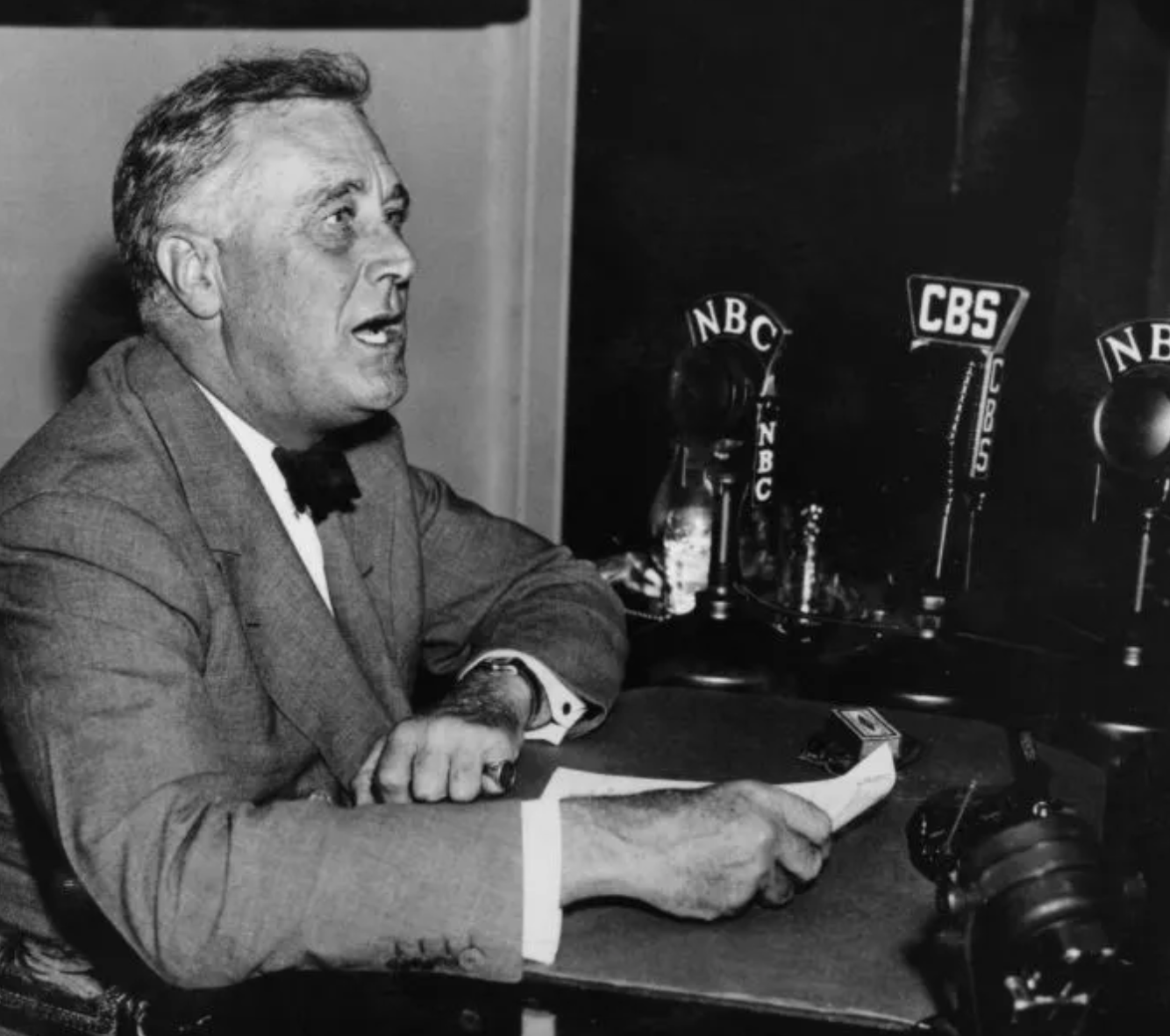 FDR Delivers Fireside Chat