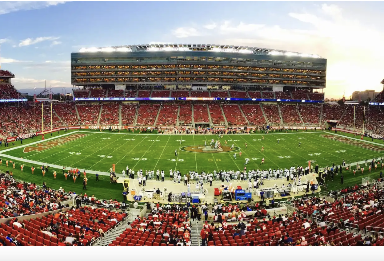 Giant NFL football stadium