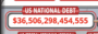 US Debt Clock Feb 21, 2025