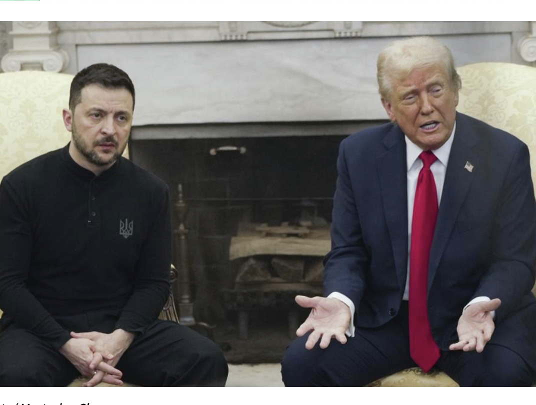 Trump and Zelensky talk at White House