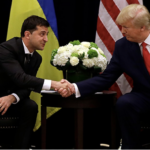 Zelinsky and Trump Shake hands