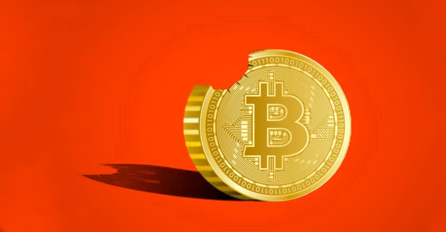 bitcoin - a bite taken out of it