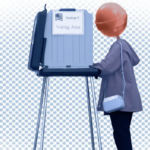 graphic of a voter who is blind folded