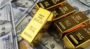 Gold Bars and US $100 bills