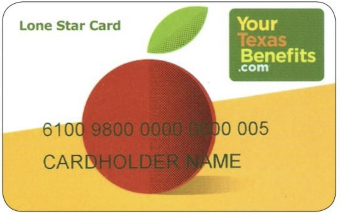 Texas Food Stamps benefit card
