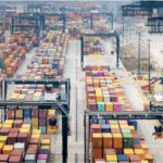 Thousands of shipping containers on the dock