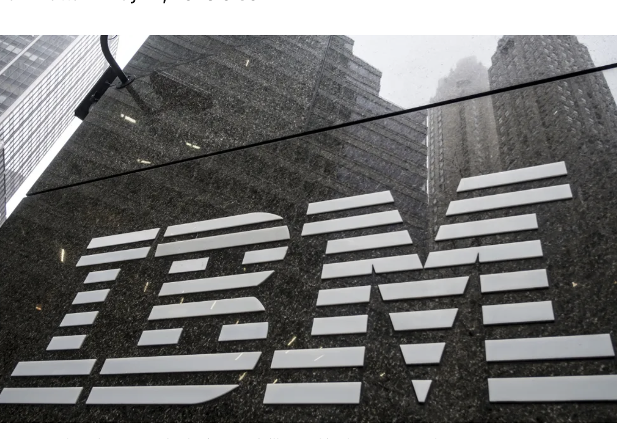 IBM Corporate Logo in NYC
