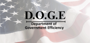 DOGE on US Flag