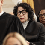 Justice Roberts, Sotomayor, Jackson Brown walk into court
