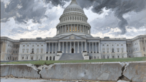 Capitol Building with crumbling