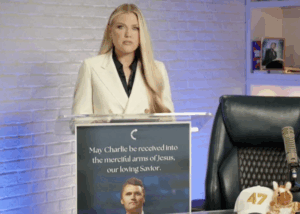 Erika Kirk Speaks from Turning Point USA studio