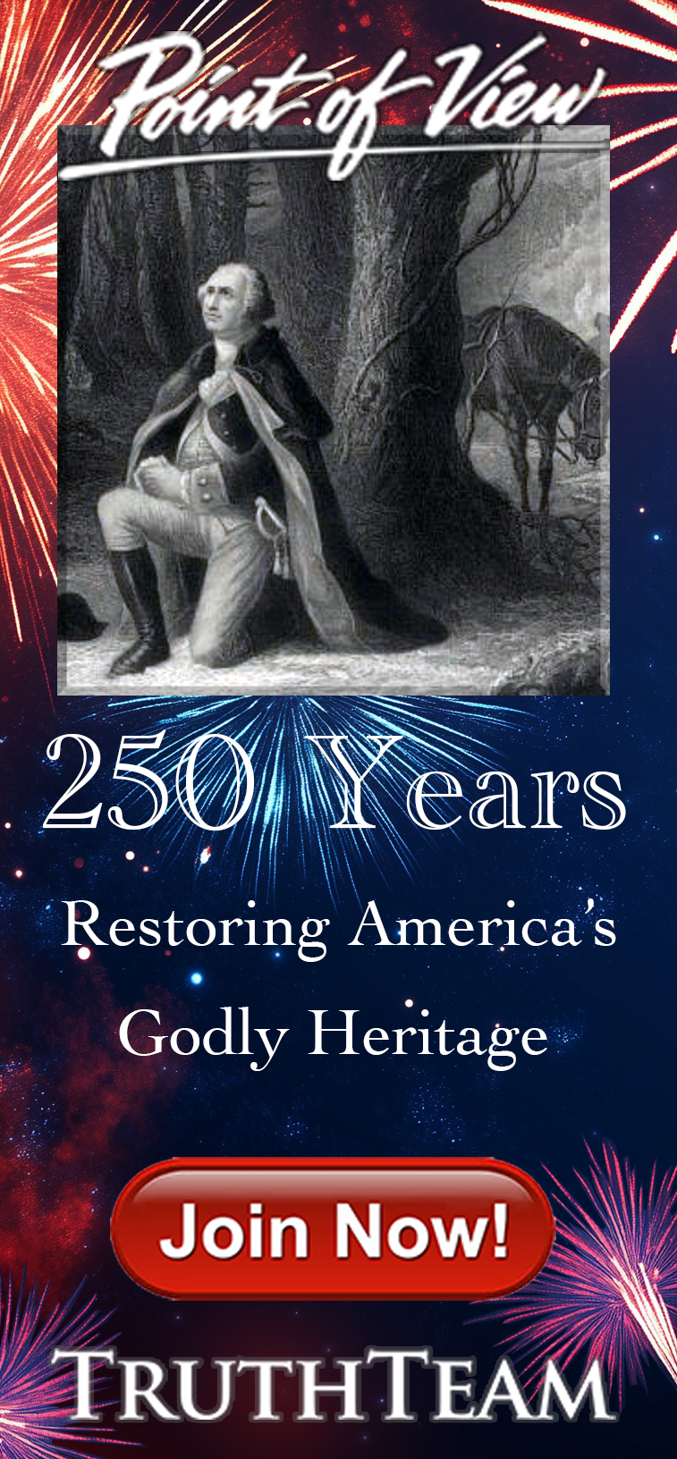 Fall TruthTeam Banner - Restoring America's Godly Heritage