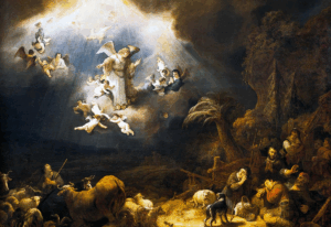 Host of Angels Announcing the Birth of Christ to the Shepherds - Flinck - 1200x824