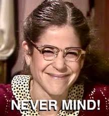 Emily Litella Moment on Climate Change Emily Litella Moment on Climate Change