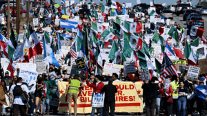 Hispanics protest ICE in LA