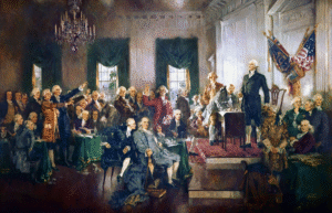 Howard Chandler Christy's - Scene at the Signing of the Constitution of the United States 1500x976
