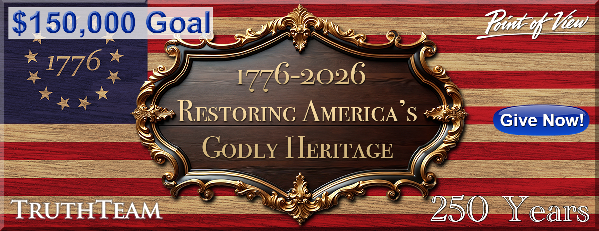 Restoring America's Godly Heritage Banner - Donate