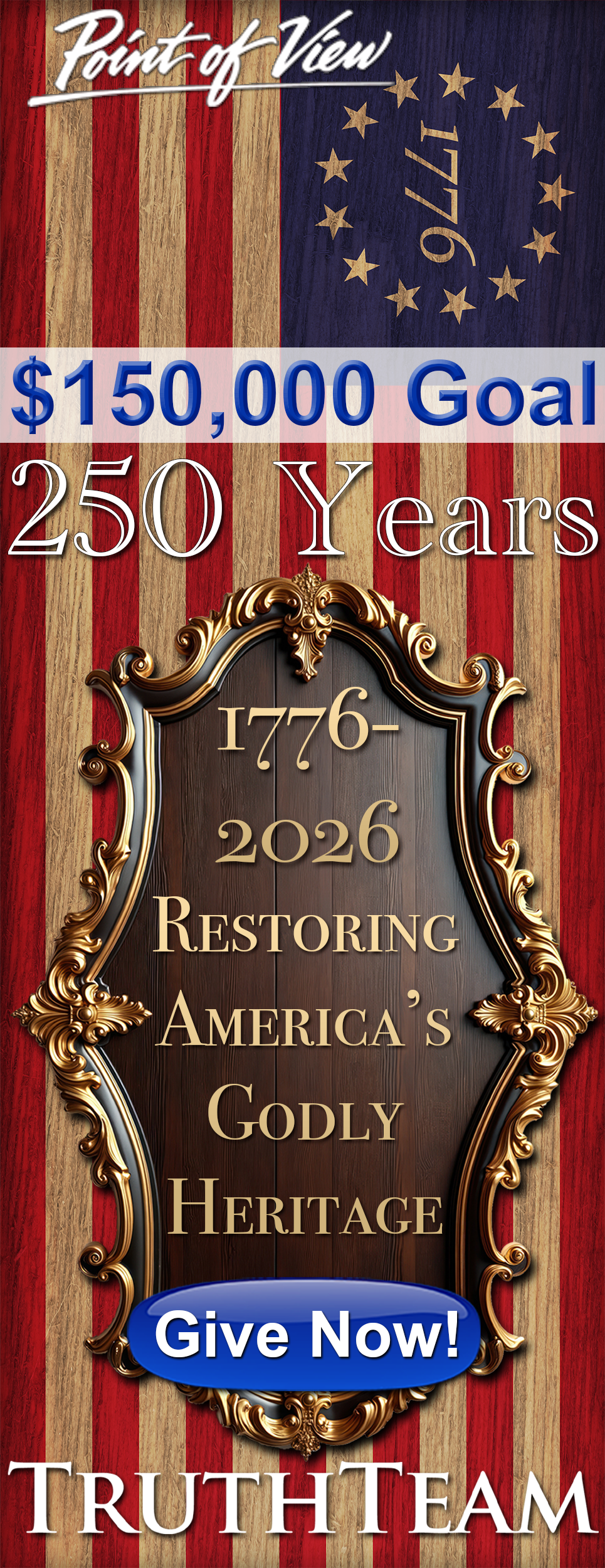 Restoring America's Godly Heritage - Donate
