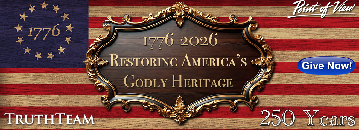 Restoring America's Godly Heritage Banner - Donate