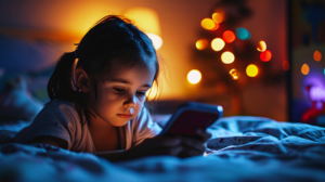 PreTeen screen time in the dark